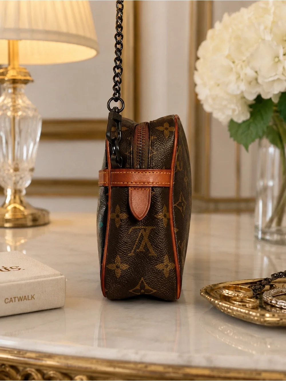 Louis Vuitton Brown Monogram Multicolor Stitch Crossbody Bag